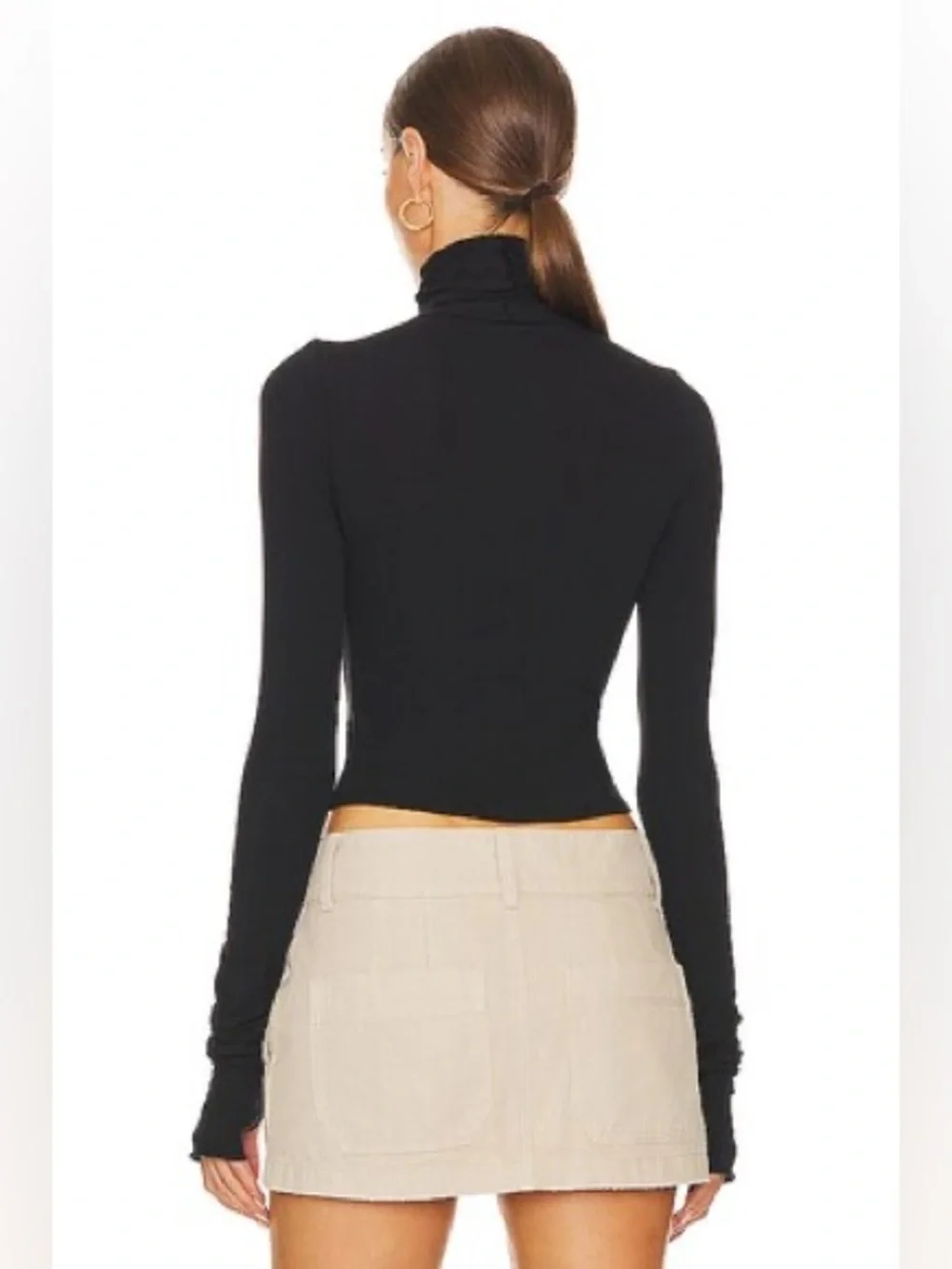HELSA Long Sleeve Turtleneck in 2nd Skin Jersey